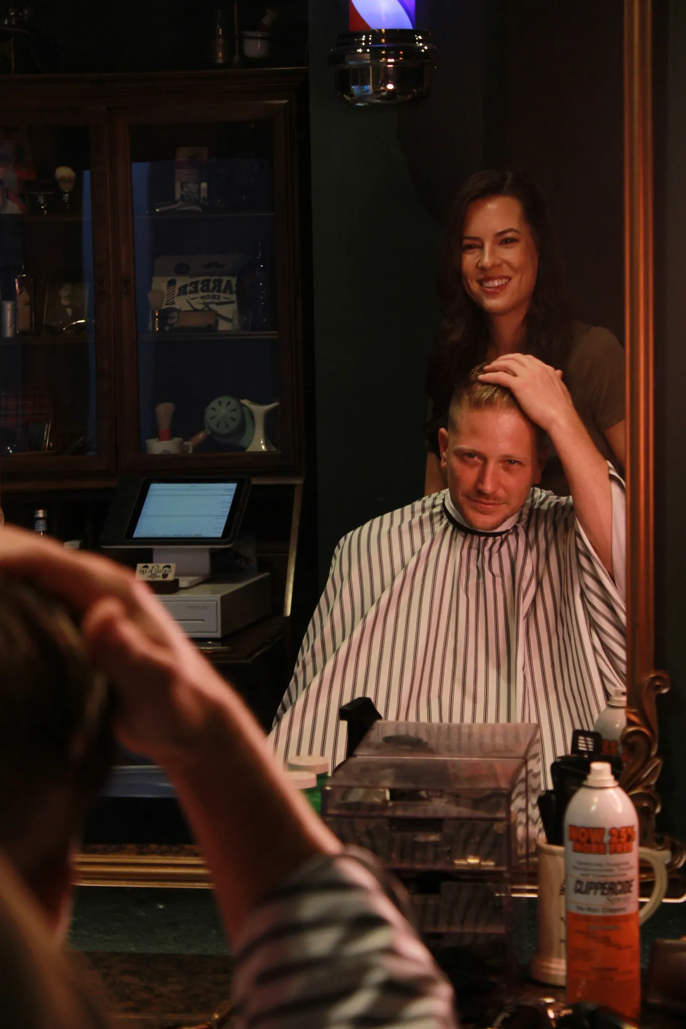 Inside Vintage Blade Barbershop in Bonita Springs
